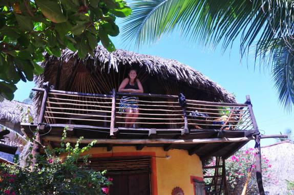 Nosso bungalô em Zipolite, no México